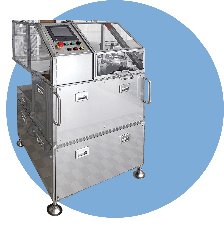 ピザソース自動塗り機